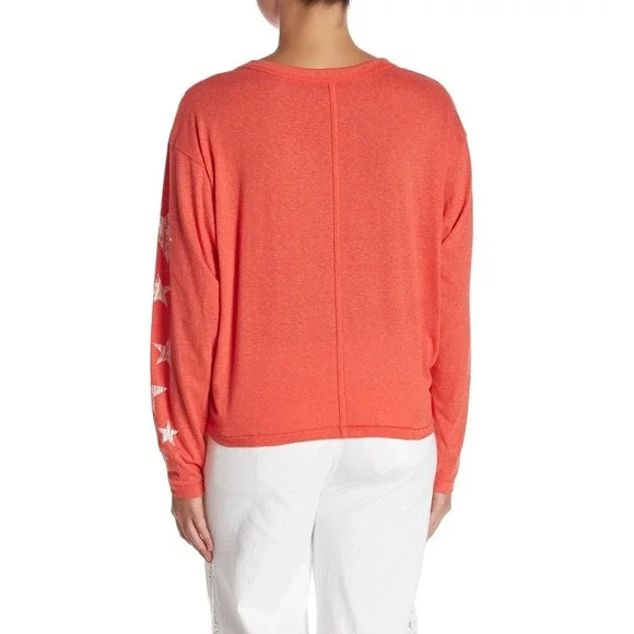 Free People Movement Melrose Star Tee Red White Graphic NWT Womens XS - Picture 8 of 9